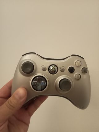 Mando Xbox 360 Original Plata
