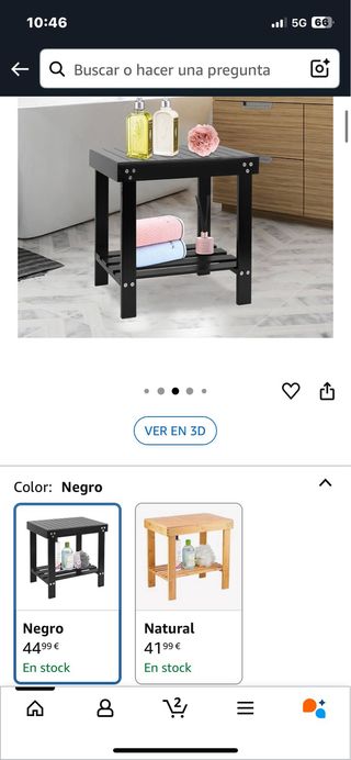 Banco de spa para baño. Ref. 86