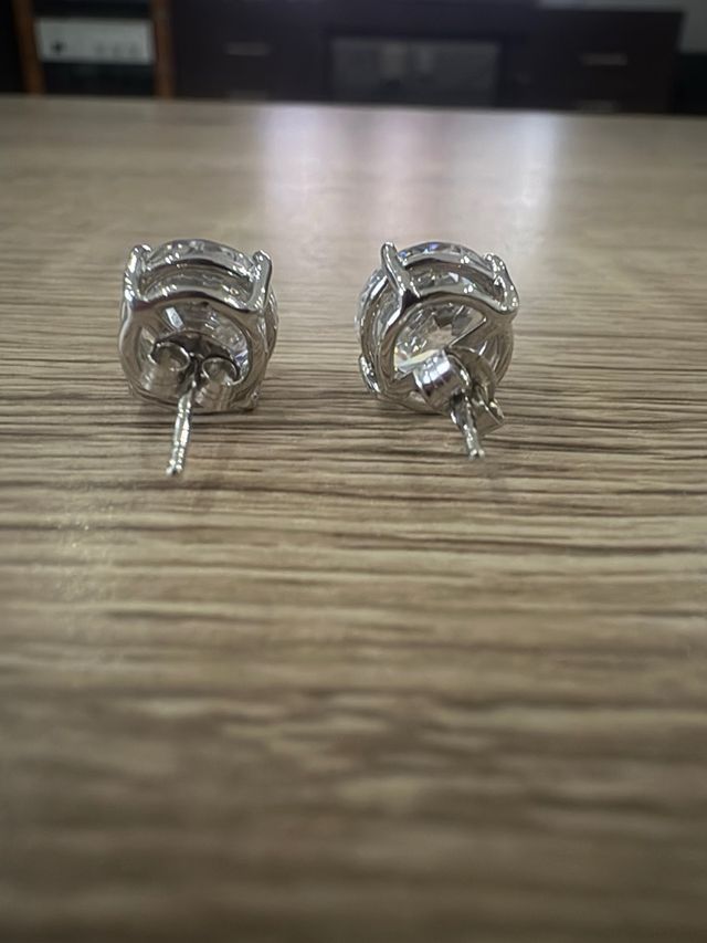 Pendientes Plata Círculo Brillante