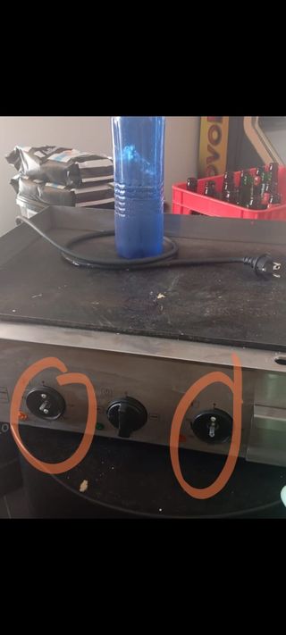 Plancha eléctrica hostelería