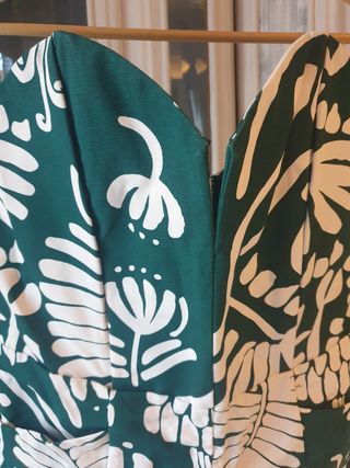 Mono corto verde estampado H&M