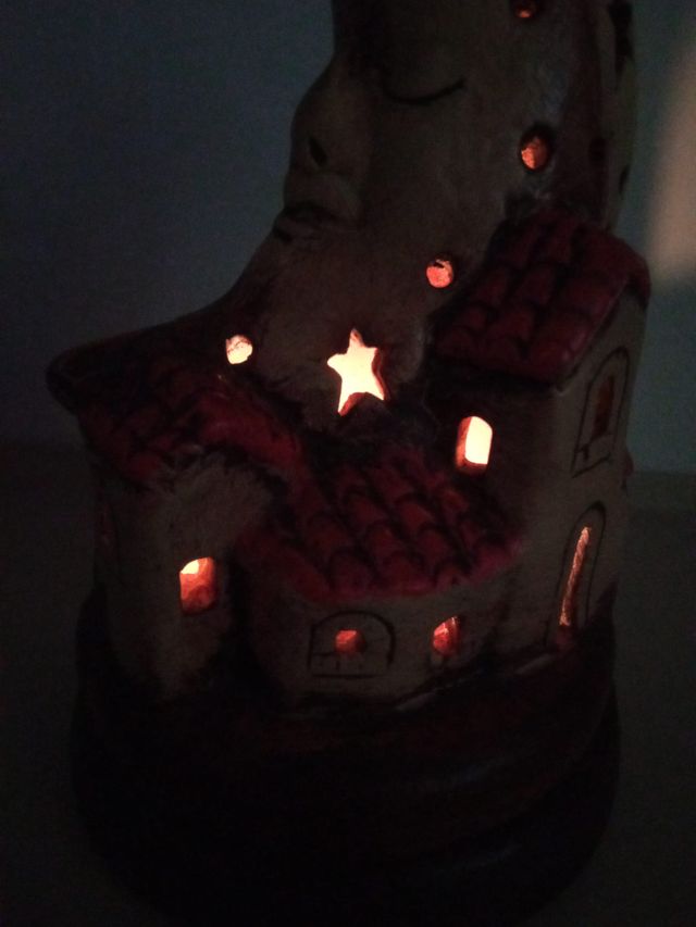 Lote decorativo Luna: espejo, bolso, 2 portavelas