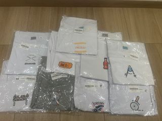 camisetas blancas talla L estampadas 100% algodón