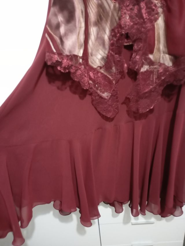 Conjunto fiesta dorado y rojo