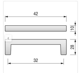 Tiradores aluminio blanco puertas cajones