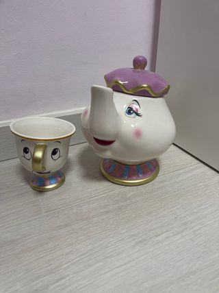 Taza y Tetera Sra. Potts y Chip Bella y Bestia