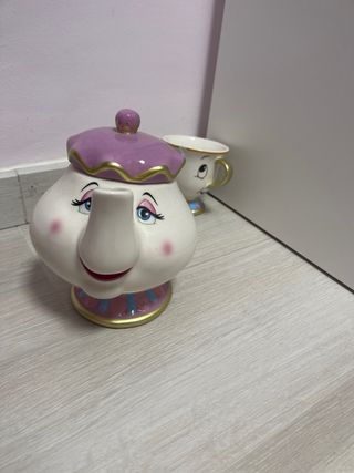 Taza y Tetera Sra. Potts y Chip Bella y Bestia