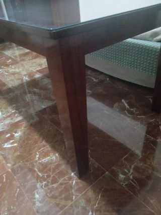 Mesa de comedor de madera + 2 sillas de REGALO 