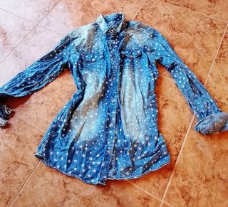 Camisa vaquera hombre estrellas