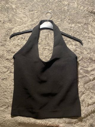 Camisa negra halter