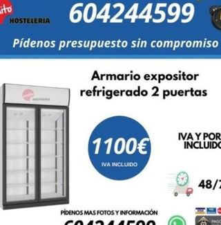 EXPOSITOR REFRIGERADO 2 PUERTAS