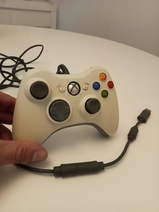 Mando Xbox 360 original Alámbrico Blanco