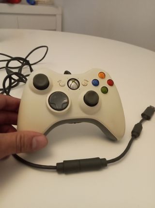 Mando Xbox 360 original Alámbrico Blanco