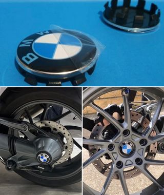 2 Tapas Embellecedor Moto Logo BMW Llanta y Cardán