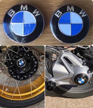 2 Tapas Embellecedor Moto Logo BMW Llanta y Cardán
