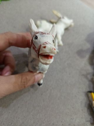 2 Burros Plástico Duro Años 70