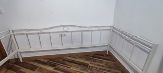 Estructura Cama Diván Metal Blanco Ikea