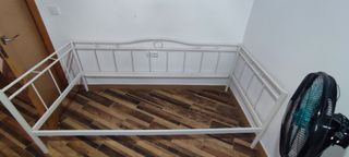 Estructura Cama Diván Metal Blanco Ikea