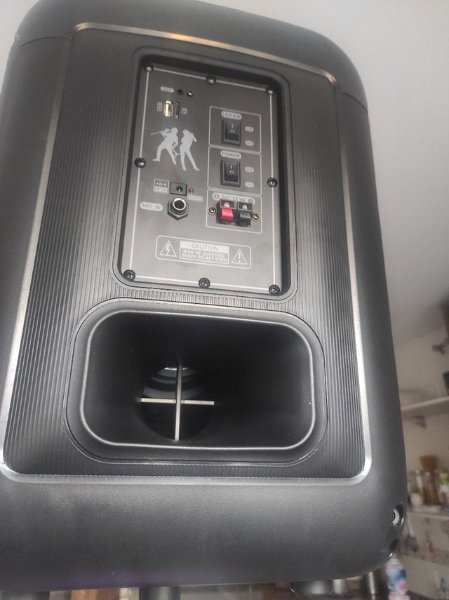 ALTAVOZ BLUETOOTH LED KARAOKE 2000 WATIOS P.M.P.O