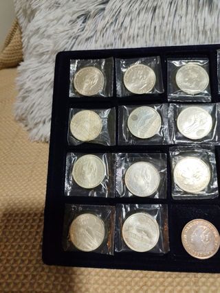 Lote 24 Monedas Plata Conmemorativas España