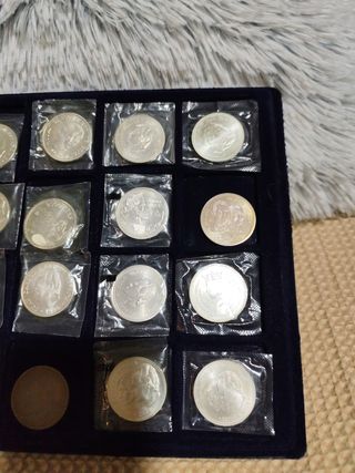 Lote 24 Monedas Plata Conmemorativas España