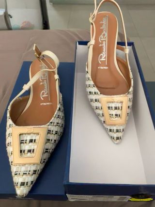 Ballerine Renato Balestra con fibbia oro