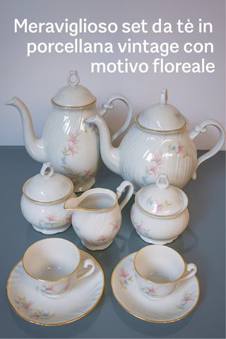 Set Tognana Porcellana Vintage Floreale