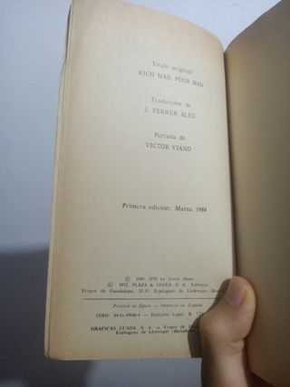 Libro hombre rico, hombre pobre