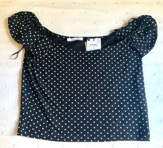 Top lunares Easy Wear hombros abullonados Talla L 
