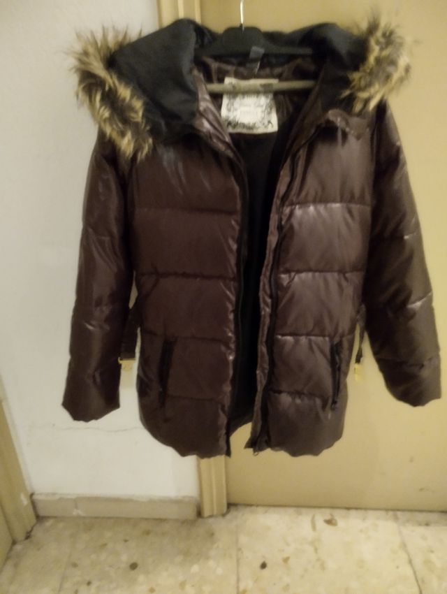 Chaqueta niña plumífera con capucha