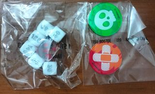 Pokemon Dadi Bianchi Set