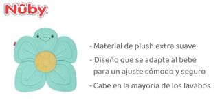 Cojín Baño Bebé Tortuga, Nuby (Nuevo)
