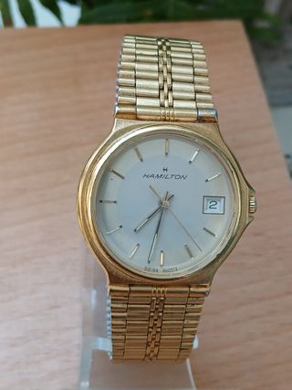 Reloj Hamilton Cuarzo Dorado