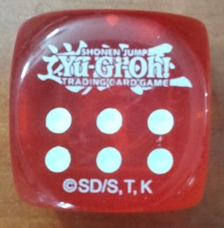 Dado Yu-Gi-Oh! rosso