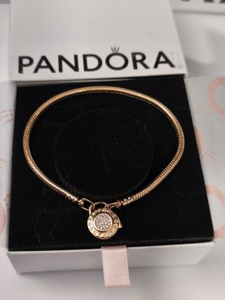 Pulsera Pandora Dorada con Cierre Ale S925