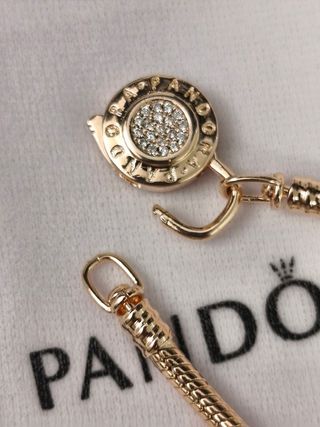 Pulsera Pandora Dorada con Cierre Ale S925