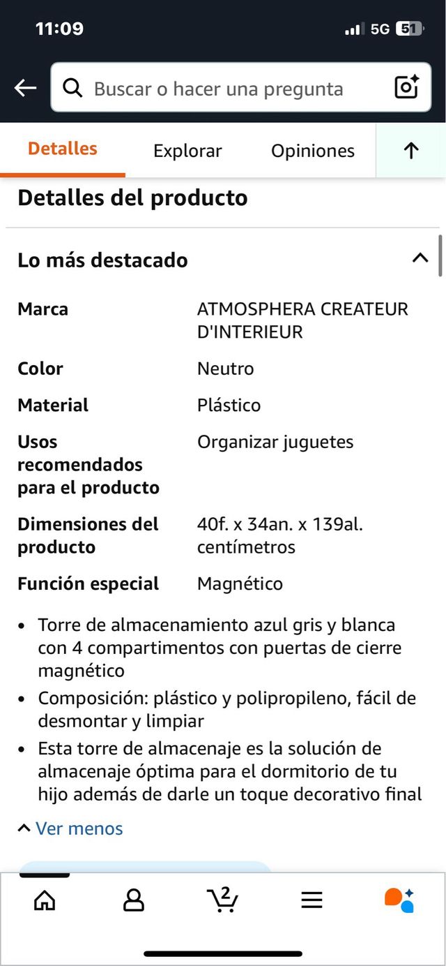 Colonna di stoccaggio per bambini grigio/blu. Rif. 41