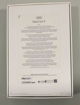 Apple iPad Mini 4 Wi-Fi 128 GB Argento