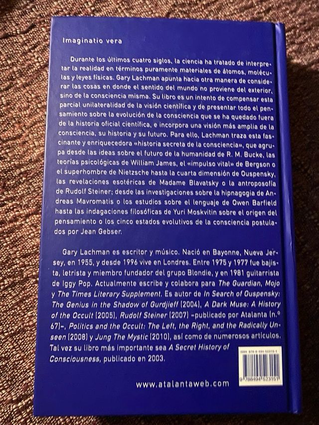 G.Lachman./ Una historia secreta de la consciencia
