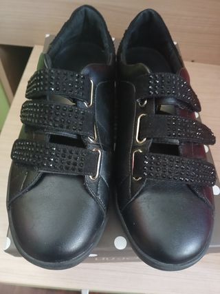 Scarpe nere con strass