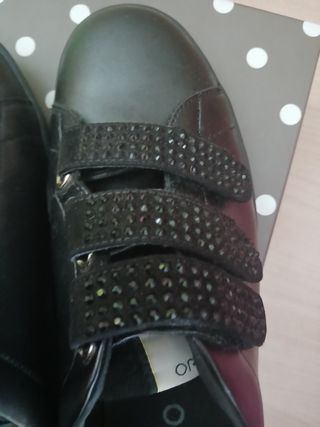 Scarpe nere con strass