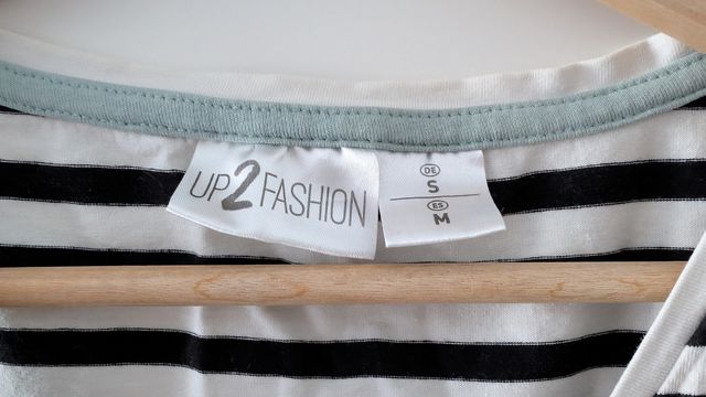 Camiseta de lactancia rayas blanco y negro