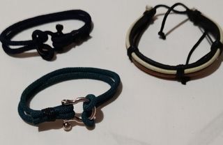 Set di 3 braccialetti da uomo