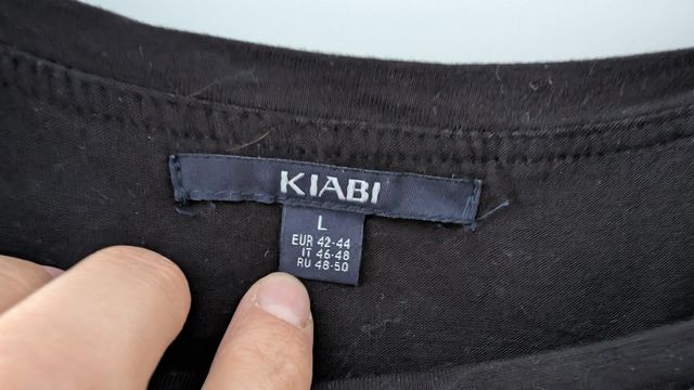 Vestido de lactancia Kiabi floral negro blanco