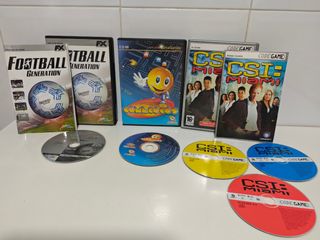 Lote Juegos PC CD-ROM: Football, CSI, Coml Cocos