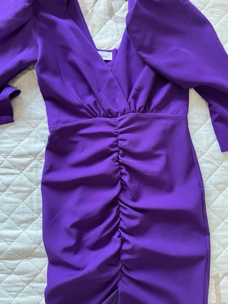 Vestido Alma Blanca morado, t S
