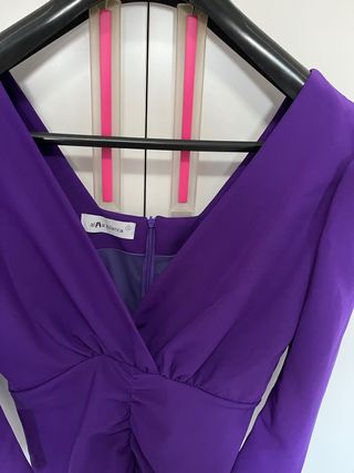 Vestido Alma Blanca morado, t S