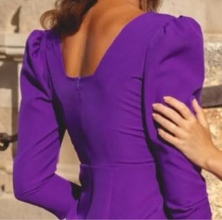 Vestido Alma Blanca morado, t S