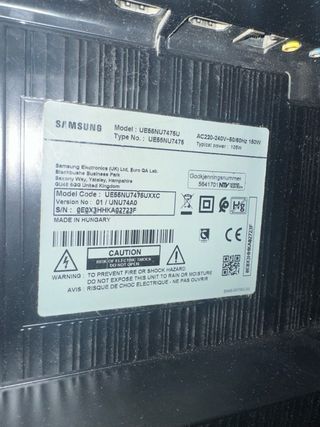 Samsung Smart TV 55 Negro pantalla rota