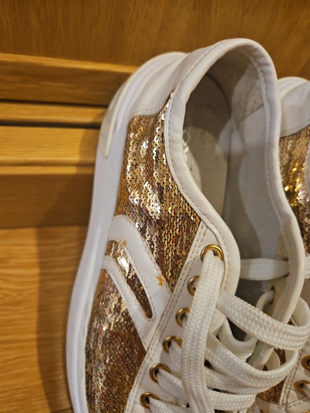 Zapatillas Geox Niña Talla 35 Doradas